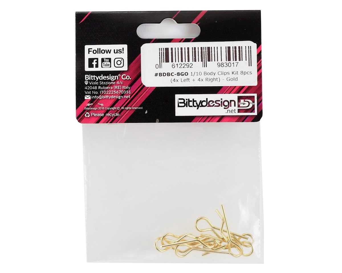 Bittydesign 1/10 Body Clips (Gold) 4 Bittydesign 1/10 Body Clips (Gold) - Image 2