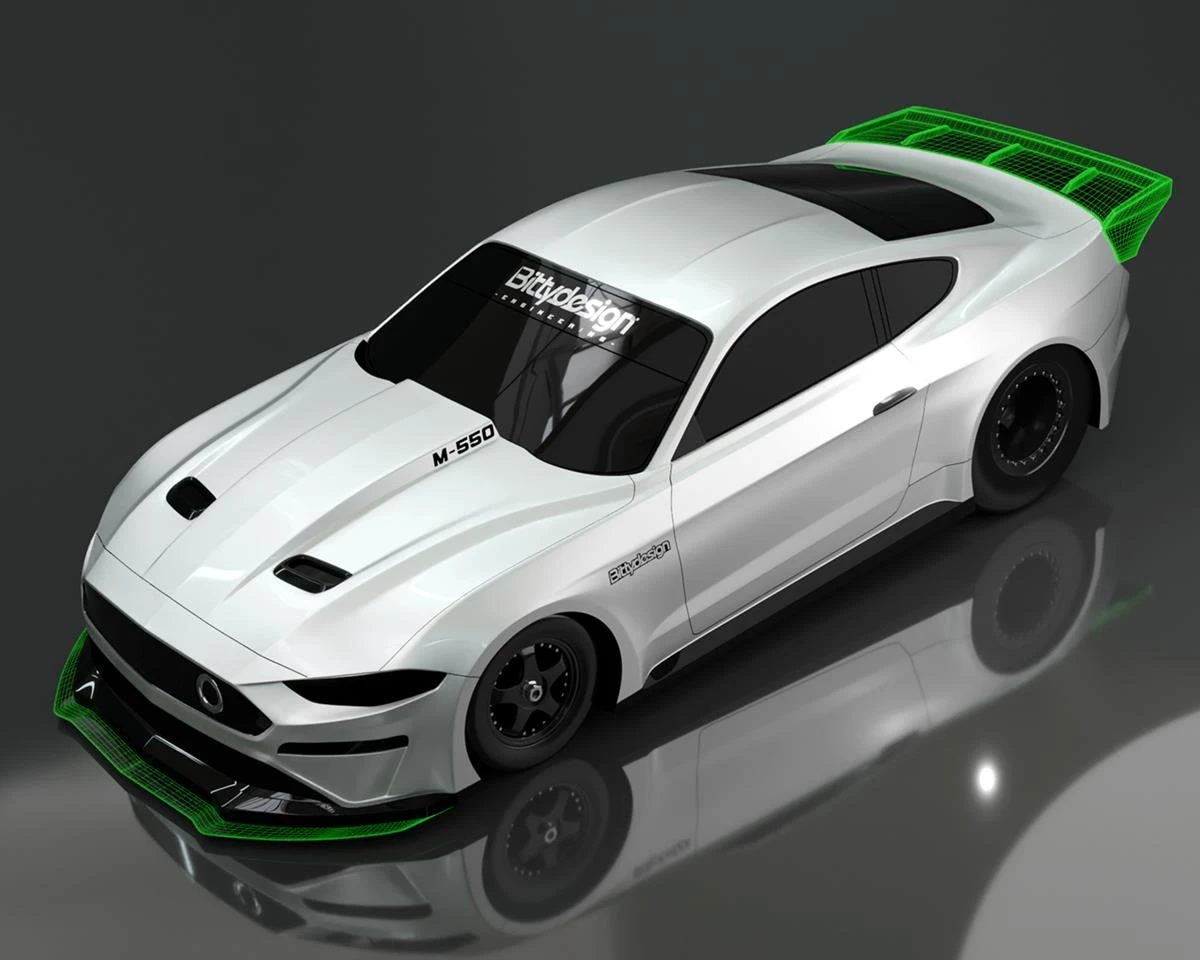 Bittydesign M-550 1/10 Pro No Prep Street Eliminator Drag Racing Body (Clear) 6 Bittydesign M-550 1/10 Pro No Prep Street Eliminator Drag Racing Body (Clear) - Image 4