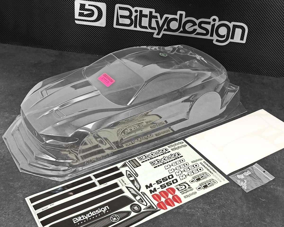 Bittydesign M-550 1/10 Pro No Prep Street Eliminator Drag Racing Body (Clear) 8 Bittydesign M-550 1/10 Pro No Prep Street Eliminator Drag Racing Body (Clear) - Image 6