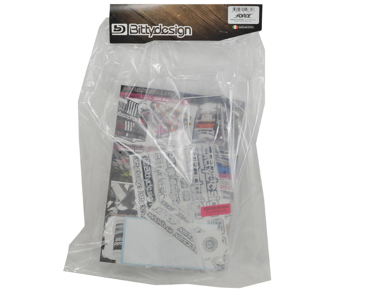 Bittydesign "Force" Team Associated RC8B3/B3.1 1/8 Buggy Body (Clear) 5 Bittydesign "Force" Team Associated RC8B3/B3.1 1/8 Buggy Body (Clear) - Image 3