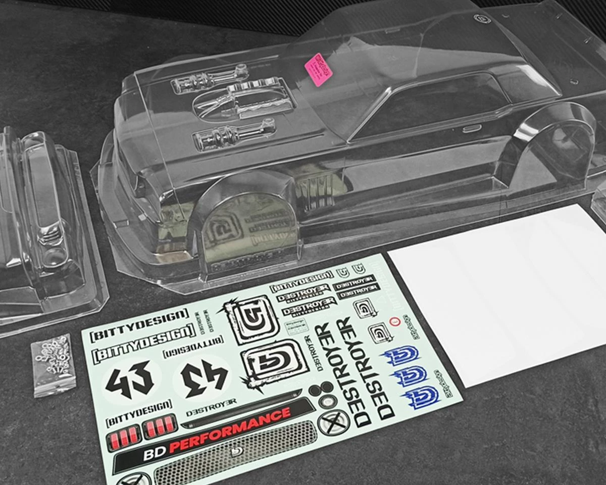 Bittydesign Destroyer 1/7 Supercar Body (Clear) (Arrma Infraction/Limitless) 4 Bittydesign Destroyer 1/7 Supercar Body (Clear) (Arrma Infraction/Limitless) - Image 2