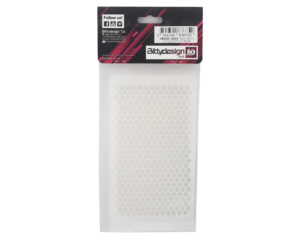 Bittydesign Vinyl Paint Stencil (Honeycomb V1 Small) 4 Bittydesign Vinyl Paint Stencil (Honeycomb V1 Small) - Image 2