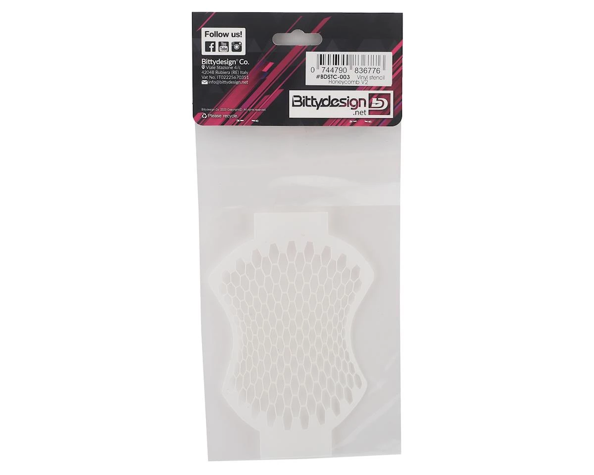 Bittydesign Vinyl Paint Stencil (Honeycomb V2) 4 Bittydesign Vinyl Paint Stencil (Honeycomb V2) - Image 2