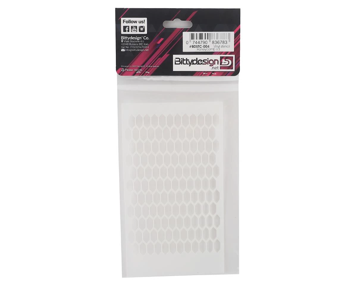 Bittydesign Vinyl Paint Stencil (Honeycomb V3) 4 Bittydesign Vinyl Paint Stencil (Honeycomb V3) - Image 2