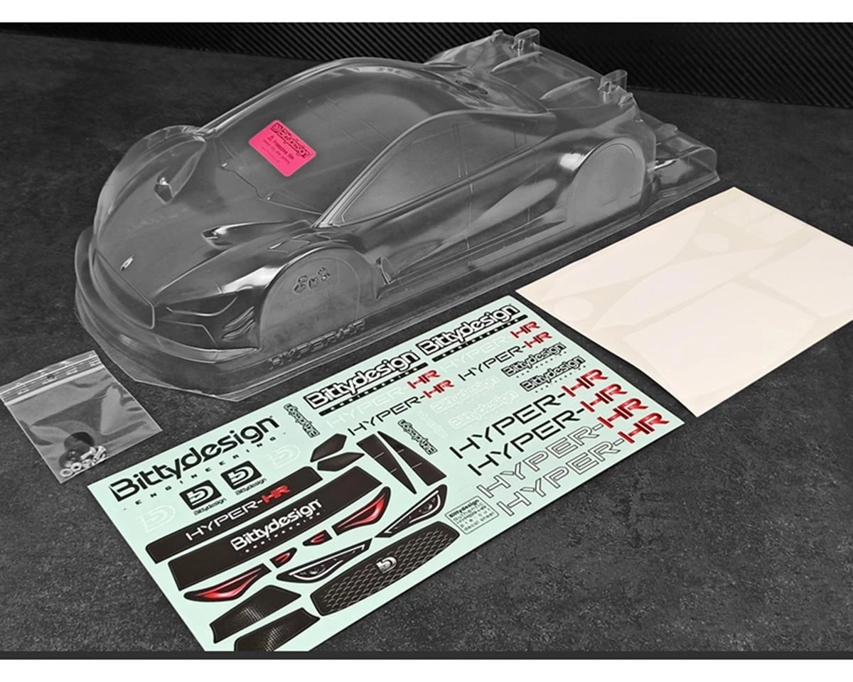 Bittydesign HYPER HR 1/10 Touring Car Body (Clear) (190mm) (Light Weight) 4 Bittydesign HYPER HR 1/10 Touring Car Body (Clear) (190mm) (Light Weight) - Image 2