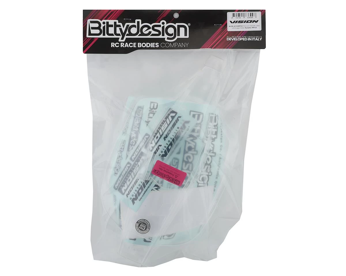 Bittydesign Vision Pre-Cut Kyosho MP10 1/8 Nitro Buggy Body (Clear) 4 Bittydesign Vision Pre-Cut Kyosho MP10 1/8 Nitro Buggy Body (Clear) - Image 2