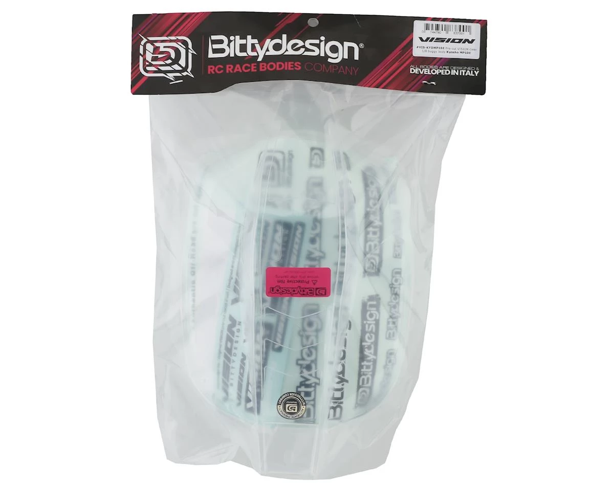 Bittydesign Vision Pre-Cut Kyosho MP10 1/8 Electric Buggy Body (Clear) 4 Bittydesign Vision Pre-Cut Kyosho MP10 1/8 Electric Buggy Body (Clear) - Image 2