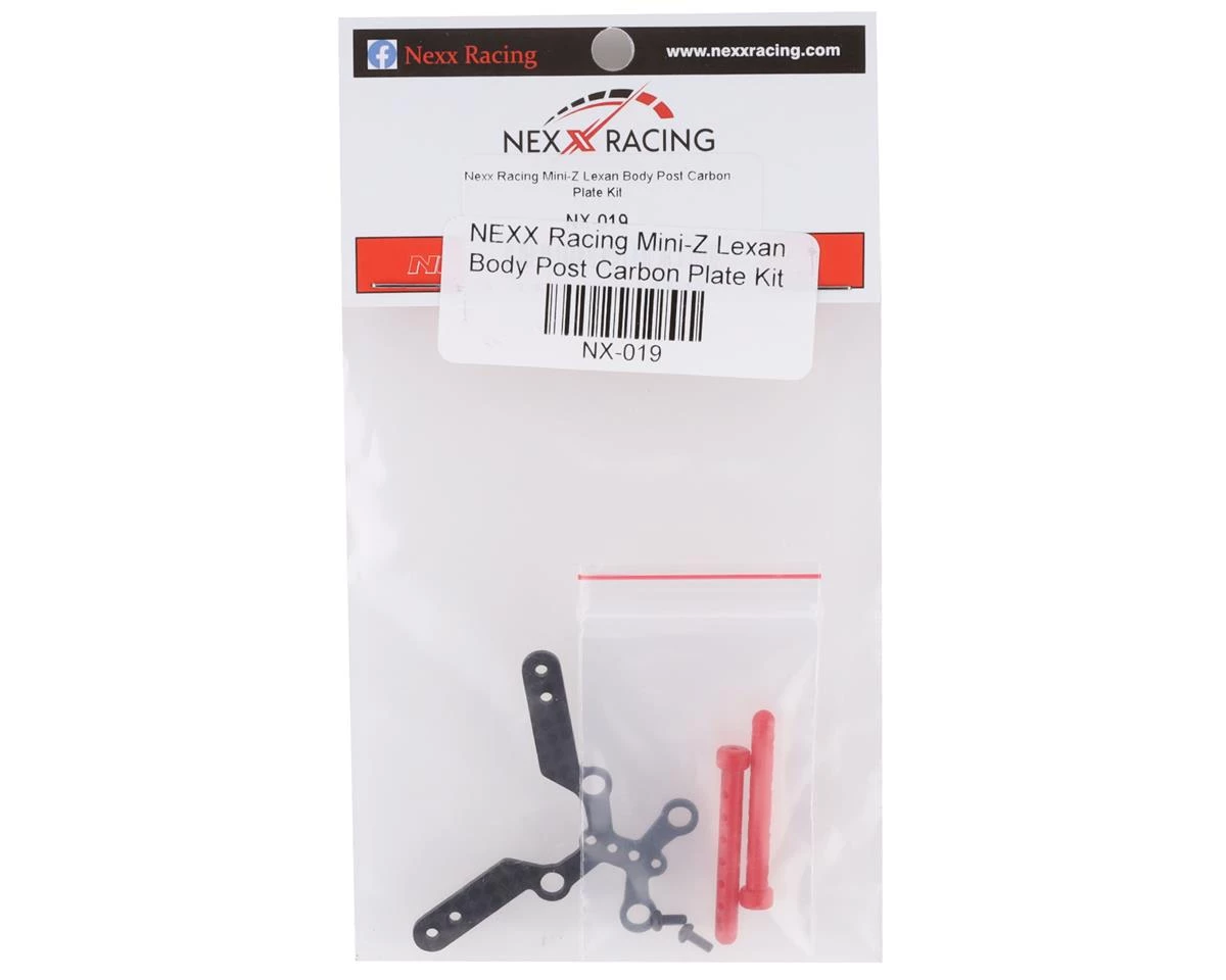 NEXX Racing Lexan Body Post Carbon Plate Kit 4 NEXX Racing Lexan Body Post Carbon Plate Kit - Image 2