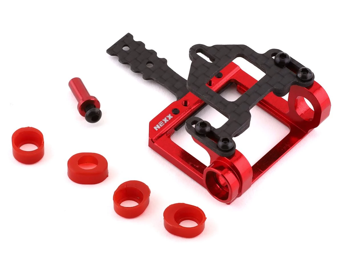 NEXX Racing Aluminum Square Motor Mount for 98-102mm LM (Red) 3 NEXX Racing Aluminum Square Motor Mount for 98-102mm LM (Red)