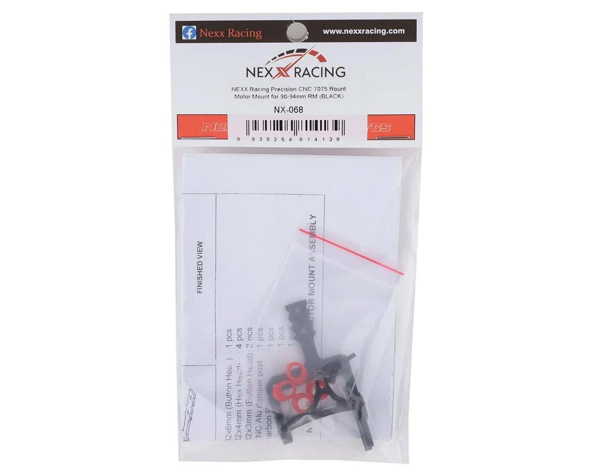 NEXX Racing Aluminum Round Motor Mount for 90-94mm RM (Black) 4 NEXX Racing Aluminum Round Motor Mount for 90-94mm RM (Black) - Image 2