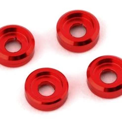 NEXX Racing Aluminum 2mm Washer (Red) (4)