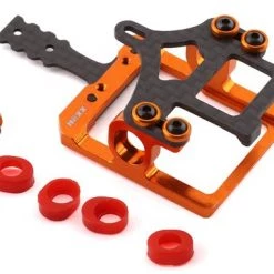 NEXX Racing Aluminum Square Motor Mount for 90-94mm RM (Orange)