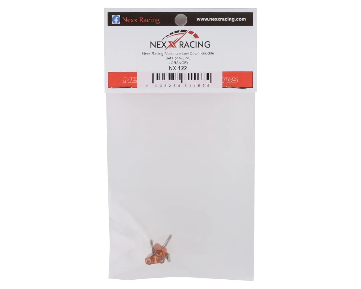 NEXX Racing Aluminum Knuckle Set For V-Line (Orange) 4 NEXX Racing Aluminum Knuckle Set For V-Line (Orange) - Image 2