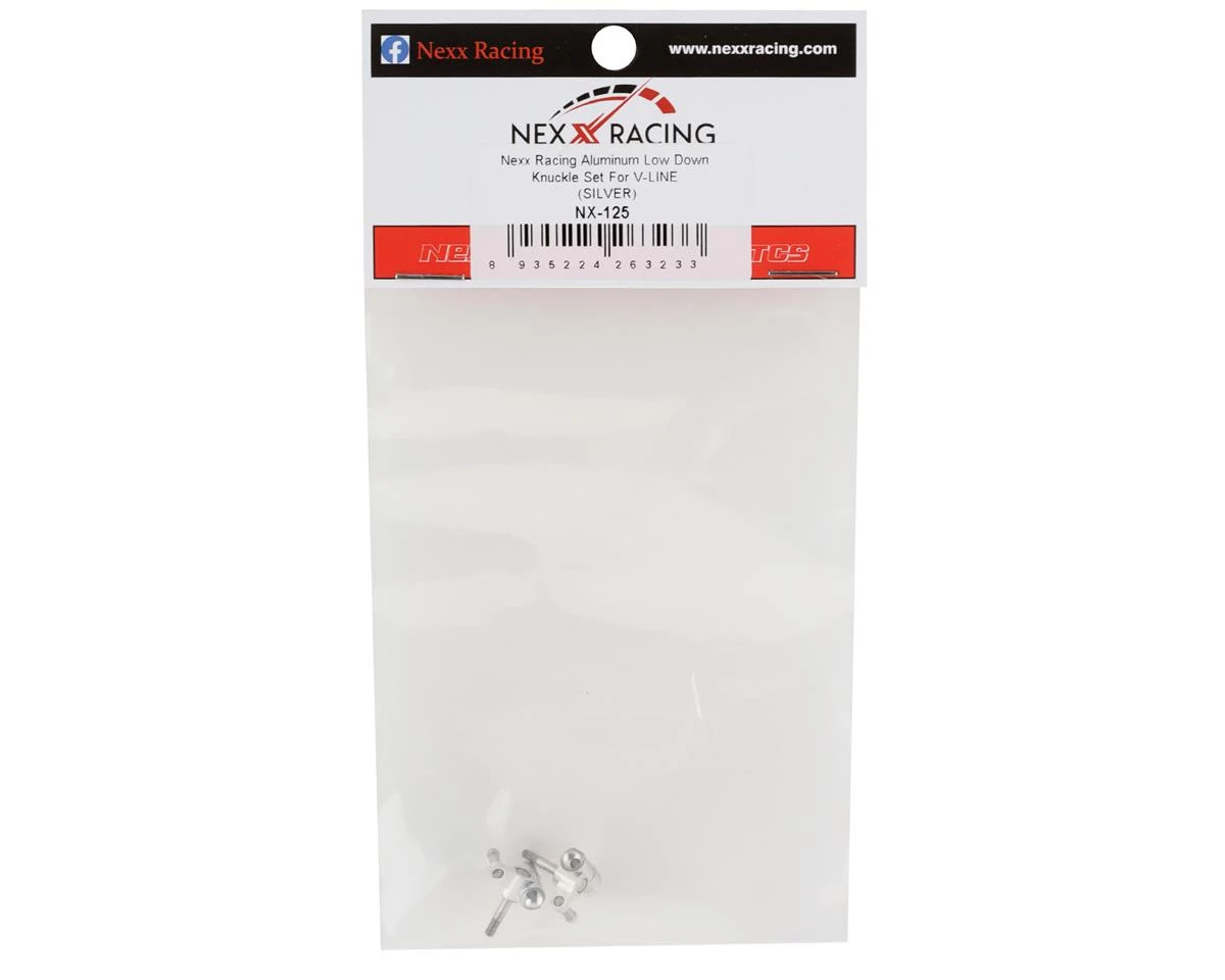 NEXX Racing Aluminum Low Down Knuckle Set For V-Line (Silver) 4 NEXX Racing Aluminum Low Down Knuckle Set For V-Line (Silver) - Image 2