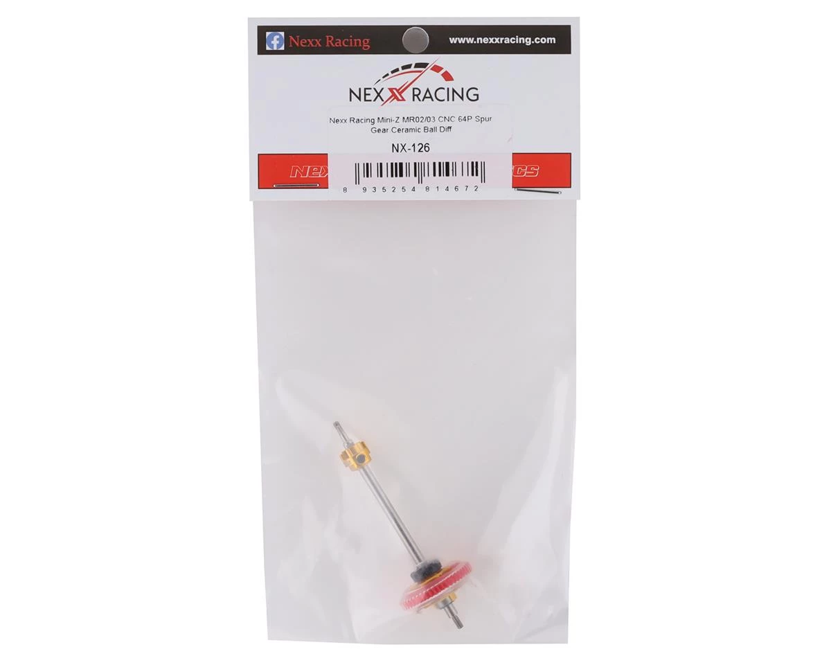 NEXX Racing Mini-Z MR02/03 CNC 64P 53T Spur Gear Ceramic Ball Diff 4 NEXX Racing Mini-Z MR02/03 CNC 64P 53T Spur Gear Ceramic Ball Diff - Image 2