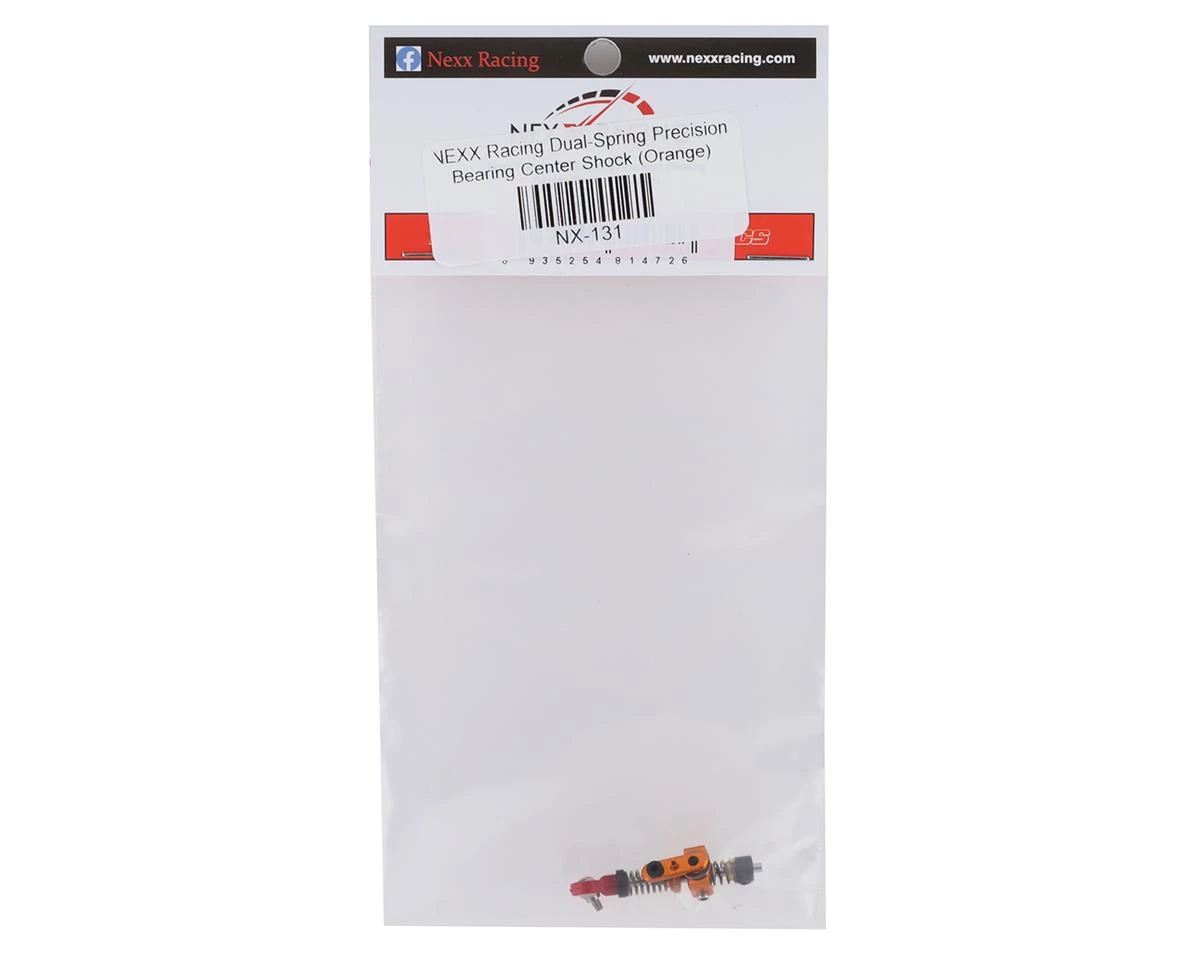 NEXX Racing Dual-Spring Precision Bearing Center Shock (Orange) 4 NEXX Racing Dual-Spring Precision Bearing Center Shock (Orange) - Image 2