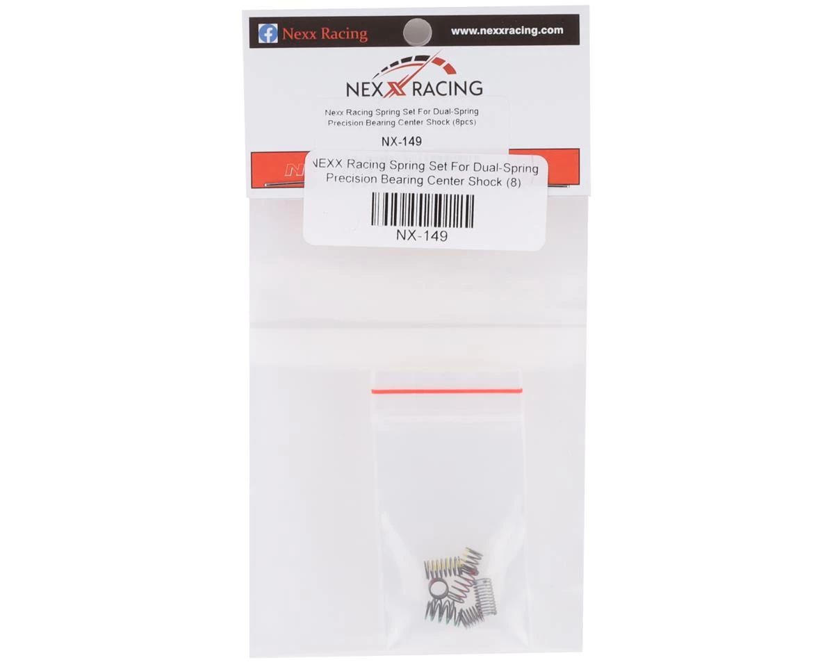 NEXX Racing Spring Set For Dual-Spring Precision Bearing Center Shock (8) 4 NEXX Racing Spring Set For Dual-Spring Precision Bearing Center Shock (8) - Image 2