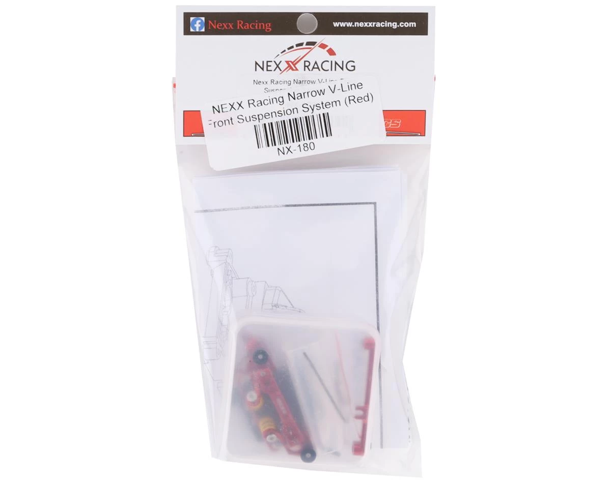 NEXX Racing Narrow V-Line Front Suspension System (Red) 5 NEXX Racing Narrow V-Line Front Suspension System (Red) - Image 3
