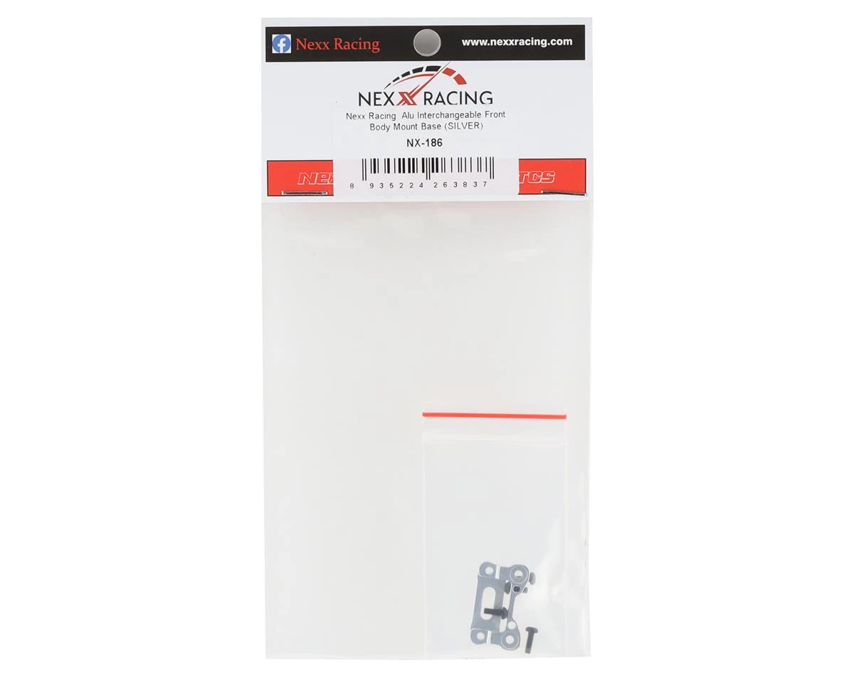 NEXX Racing Aluminum Front Bumper Mount Base (Silver) 4 NEXX Racing Aluminum Front Bumper Mount Base (Silver) - Image 2