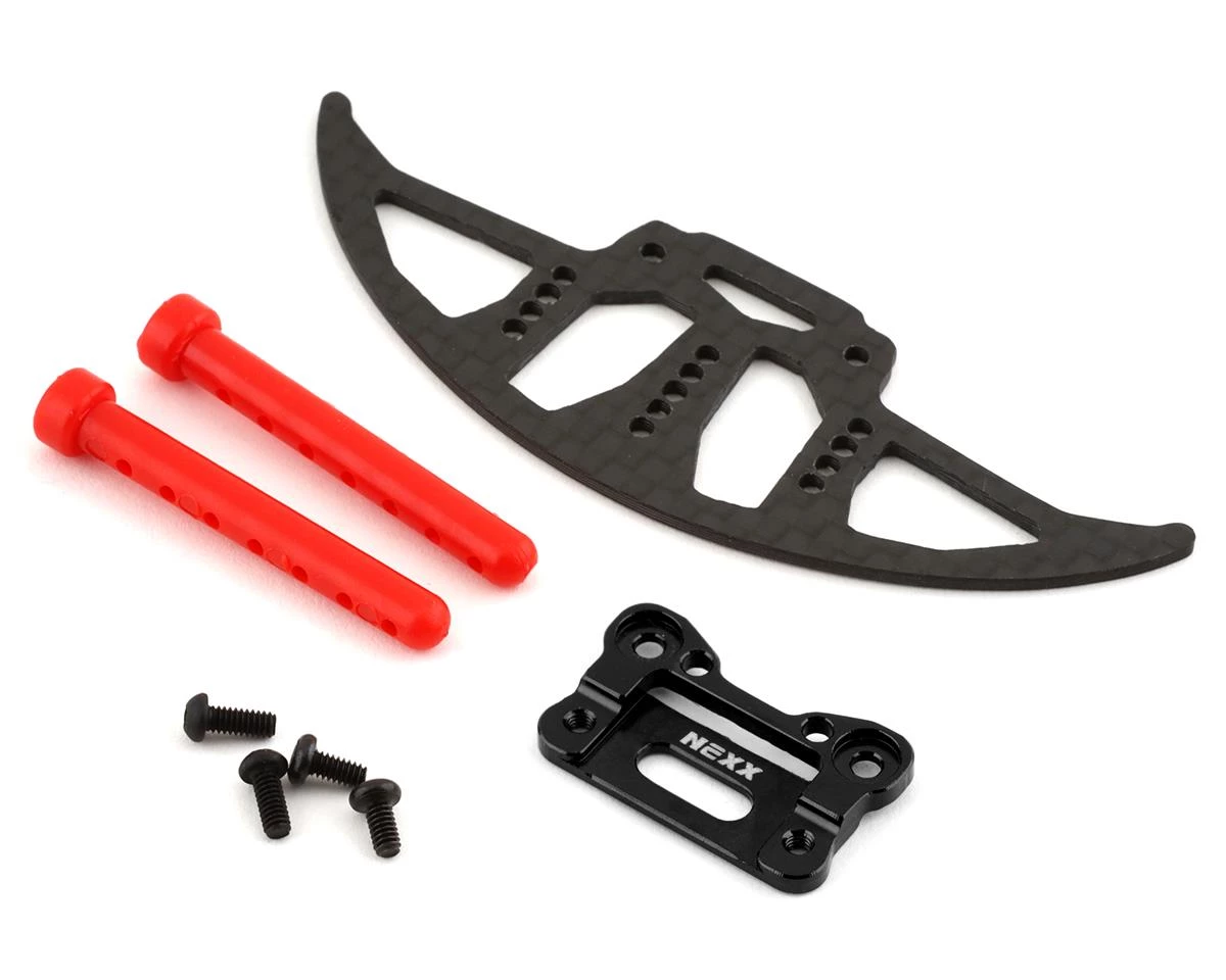 NEXX Racing Mini-Z Aluminum/Carbon Front GT Car Bumper (Black) 3 NEXX Racing Mini-Z Aluminum/Carbon Front GT Car Bumper (Black)