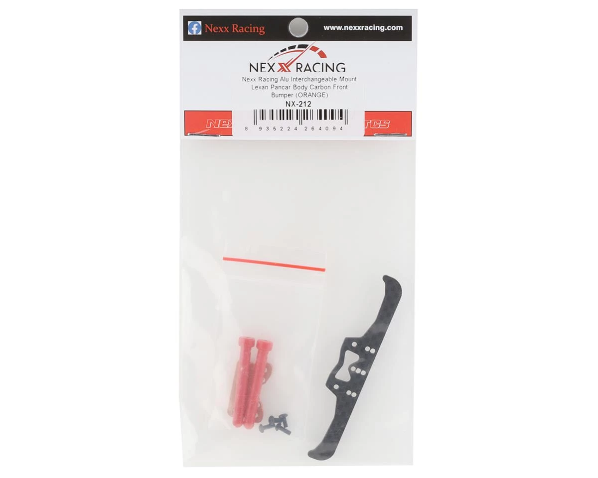 NEXX Racing Mini-Z Aluminum/Carbon Front Pancar Bumper (Orange) 4 NEXX Racing Mini-Z Aluminum/Carbon Front Pancar Bumper (Orange) - Image 2