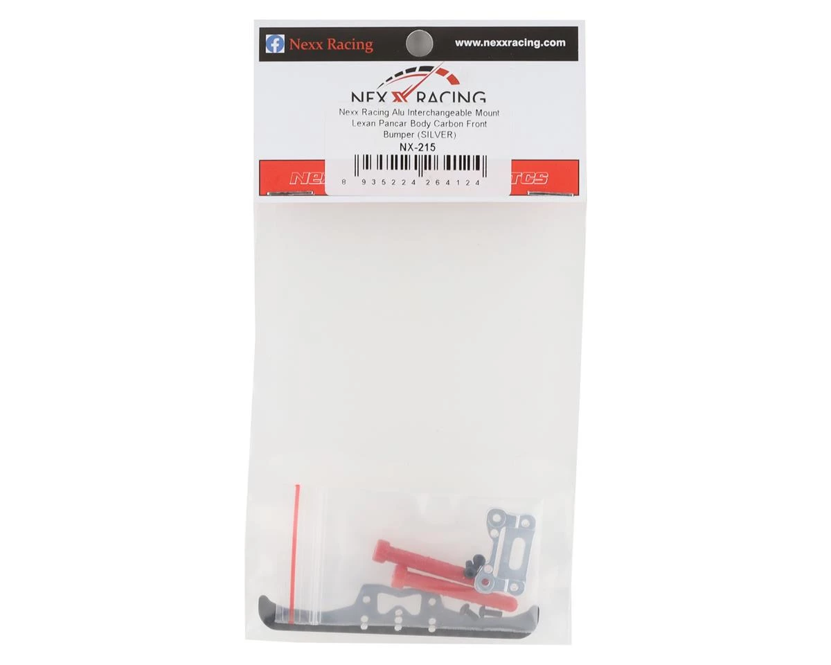 NEXX Racing Mini-Z Aluminum/Carbon Front Pancar Bumper (Silver) 4 NEXX Racing Mini-Z Aluminum/Carbon Front Pancar Bumper (Silver) - Image 2