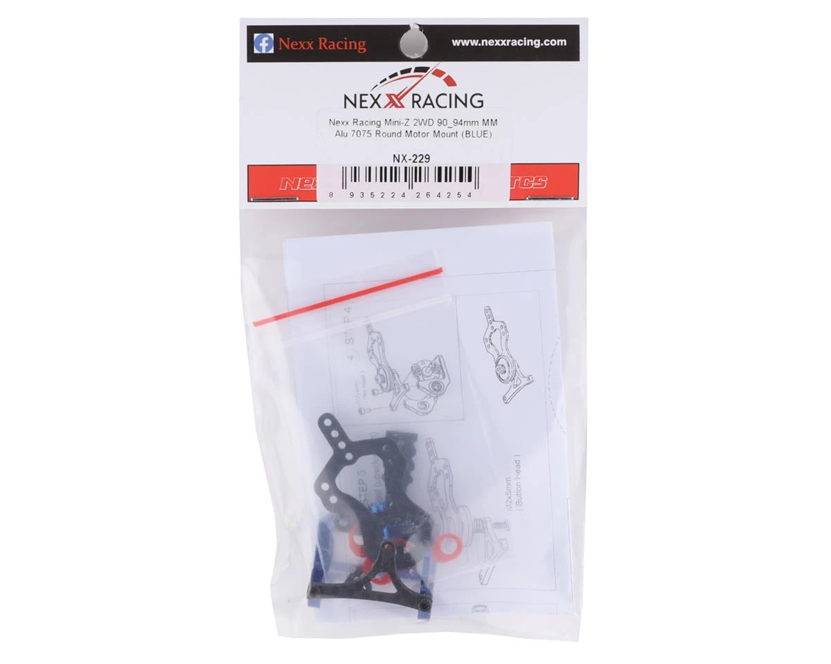 NEXX Racing Aluminum Round Motor Mount for 90-94mm MM (Blue) 4 NEXX Racing Aluminum Round Motor Mount for 90-94mm MM (Blue) - Image 2