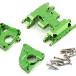 NEXX Racing Axial SCX24 CNC Aluminum Skid Plate w/Gear Box (Green)