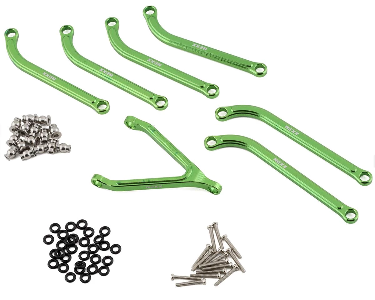 NEXX Racing Axial SCX24 Aluminum High Clearance Link Set (Green) 3 NEXX Racing Axial SCX24 Aluminum High Clearance Link Set (Green)