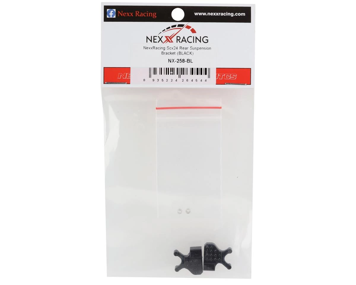 NEXX Racing Axial SCX24 Rear Suspension Mount (Black) 4 NEXX Racing Axial SCX24 Rear Suspension Mount (Black) - Image 2