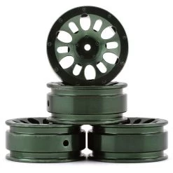 NEXX Racing SCX24 1.0" Aluminum Wheels (Type 2) (Green) (4)