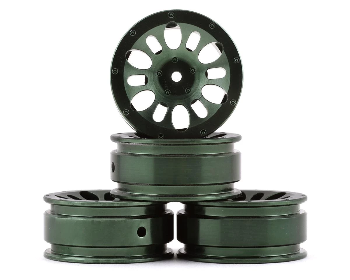 NEXX Racing SCX24 1.0" Aluminum Wheels (Type 2) (Green) (4) 3 NEXX Racing SCX24 1.0" Aluminum Wheels (Type 2) (Green) (4)