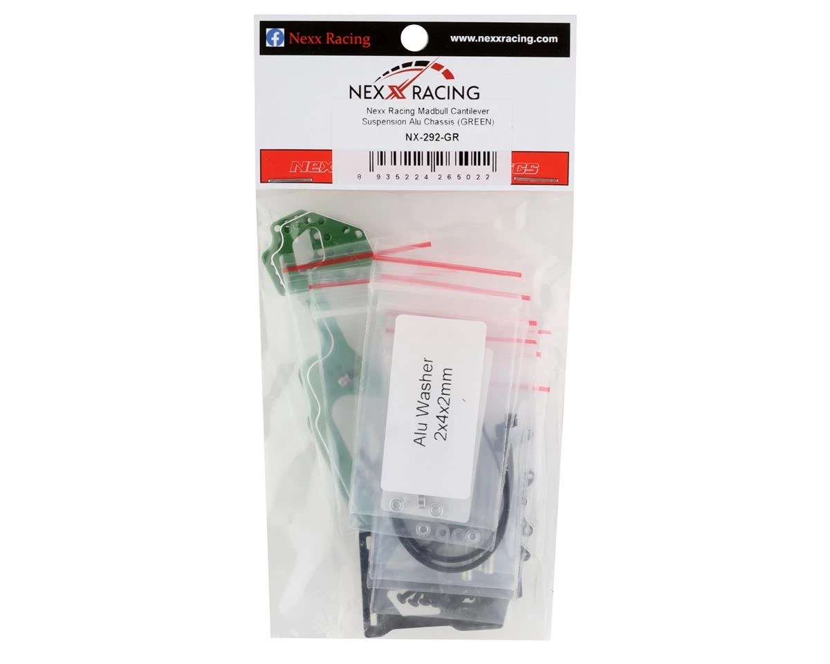 NEXX Racing Madbull Cantilever Suspension Aluminum Chassis (Green) 5 NEXX Racing Madbull Cantilever Suspension Aluminum Chassis (Green) - Image 3